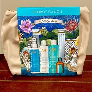 Moroccanoil Volume Hair Care Set Limited Edition *^*Brand New in Leather Bag.
